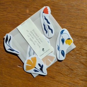 Pochette stickers fleurs