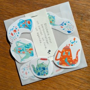 Pochette stickers théières